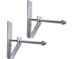 ProPlus Bandenhouderset muurbevestiging - 2 stuks - Inclusief pluggen en schroeven - Voor zomer- en winterbanden
