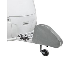 ProPlus Disselhoes 92 x 59 x 17 cm – Universele Beschermhoes voor Dissel en Koppeling van Aanhangers – Met 2 Bevestigingsriemen – Grijs
