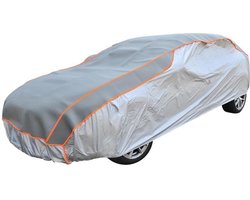 ProPlus Hagelbeschermhoes - Maat M - 431 x 165 x 119 cm - Waterdichte Coating - Autohoes voor Buiten - Gewatteerd - UV-Gestabiliseerd - Grijs