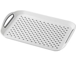 ProPlus Handig dienblad - anti-slip - kunststof - 39,5 x 28,5 cm - wit