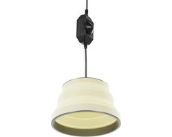 ProPlus Hanglamp LED - Opvouwbaar - Camping Lamp - Siliconen - Ø20cm - 480 Lumen - Warmwit Licht - Wit