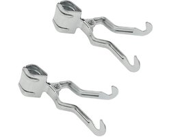 ProPlus Klemkleerhaak Tentstok - Ophanghaak - Metaal - 2 stuks