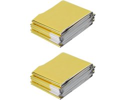 ProPlus Nooddeken - Isolerend - Wind- en waterafstotend - 160 x 210 cm - 2 stuks