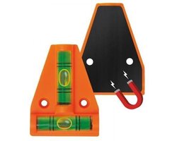 ProPlus Waterpas pyramide met magneet - Dubbele waterpas - 58 x 44 mm - Voor caravan en camper