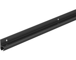 ProPlus Zwart geanodiseerde tentrail 100 cm met 180° profiel voor luifels en voortenten