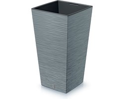 Prosperplast - Bloempot Hoog Vierkant Furu Square 35x35x66cm BETON