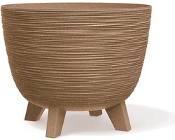 Prosperplast Furu Eco Wood-Naturo - Bloempot met pootjes / Plantenbak - UV-bestendig ⌀ 236mm