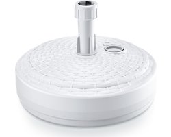 Prosperplast Parasolvoet - rond - rotan - wit - 10L - Dia 42 cm - kunststof - houder