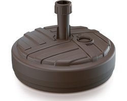 Prosperplast Parasolvoet - vulbaar tot 15 kg - 10L - rond - bruin - kunststof - parasols tot 180 cm