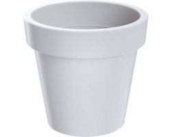 Prosperplast Plantenpot/bloempot - wit - kunststof - D50 x H42 cm - binnen en buiten - terras