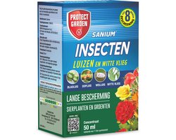 Protect Garden Sanium Concentraat - 50 ml - Insecten Bestrijdingsmiddel - Insectenspray voor Sierplanten en Groenten - Lange bescherming van 8 weken
