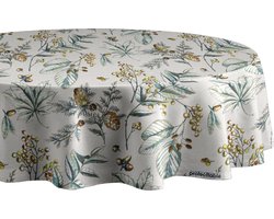 Protecttable - Rond Tafelzeil Herfst Wilde Bessen en Bladeren Ø138cm - Tafelkleed Afwasbaar - Kunststof