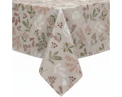 Protecttable - Tafelzeil Roze Bessen 140x240cm - Tafelkleed Afwasbaar - Kunststof