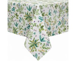 Protecttable - Tafelzeil Wilde Kruiden 160cm 160x220cm - Tafelkleed Afwasbaar - Kunststof