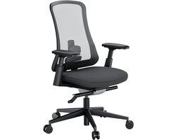 ProtoArc Flexer Pro Ergonomische Bureaustoel – Mesh Bureaustoel – Verstelbare Lendensteun – Zitdiepte – 4D Armleuningen – Kantelmechanisme – Zwart