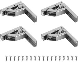 Provento - Groothoek Scharnieren voor Meubelkastdeur en Boekenplank - Vouwbaar - 90 graden - RV - Decoratief ontwerp