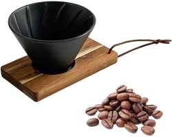 Provento - Houten antieke servethouder voor badkamer en home decor met vintage uitstraling