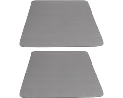 Provento - Koffiezetapparaat Mat 2 Stuks Schotel Droogmat Afdruiprek Accessoires (donkergrijs) met Antislip - Keukenaccessoires - Droogrekmat