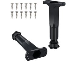 Provento - Verstelbare Bedframe Steunpoten voor Kingsize Bed - Middenlat Heavy Meubelpoten - Vervanging van Bedpoten voor Bank, Kast, Tafel - 2 Stuks