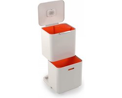 Prullenbak 60 liter recycling afvalscheiding - Totem Max geurfilter voedselafval Steen Prullenbak 60 liter