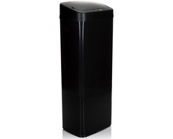 Prullenbak CLEAN V met infraroodsensor 50L Staal zwart hjh OFFICE