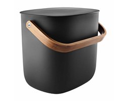 Prullenbak Eva Solo Reflect Black 6 L