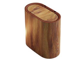 Prullenbak met Deksel - Afvalemmer Vuilnisbak - Hygiënisch Afval Beheren - Compact Marmer Design