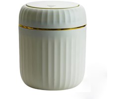 Prullenbak - Prullenbak met deksel - Mini-prullenbak - Bureau - salontafel-Geschikt voor thuis en kantoor - Woonkamer/slaapkamer - Kunststof - Multifunctionele opbergcontainer -Opbergdoos voor keukentafel- Eenvoudig schoon te maken - groente