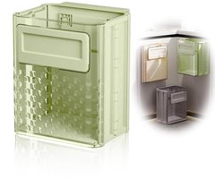 Prullenbak - Vouwbare Transparante Keuken Prullenbak - Recycle Afvalbak - Vuilnisbak Keuken - 6 Liter Capaciteit - Groen en Compact