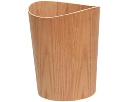Prullenbak Vuilnisbak Nordic Style, Houten, 3.2L / 2.1gallon, licht bruin, bruin, donker bruin, vuilnisbak met Deksel voor Vuilnisbak (Color : K, Grootte : 12L)
