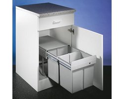Prullenbak Wesco Double 32 liter