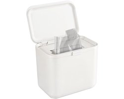 Prullenbak Zacht Plastic - Afvalbak Comprimerend - Ruimte Besparen - Comprimeert tot 20 Liter - 5 Liter Bak - Steen