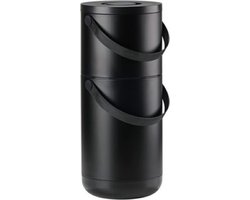 Prullenbak Zone Denmark Bio Circular Black 22+12 L