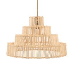 PS-Collection De Wedding Cake Hanglamp - 51x51x32cm - Naturel - Rotan - hanglampen eetkamer, hanglamp zwart, hanglampen woonkamer, hanglamp slaapkamer, hanglamp rotan, hanglamp hout, hanglamp industrieel