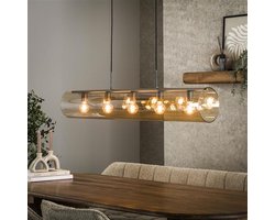 PS-Collection Tube 5L Hanglamp - 120x20x150cm - Amber Kleur Glas - hanglampen eetkamer, hanglamp zwart, hanglampen woonkamer, hanglamp slaapkamer, hanglamp rotan, hanglamp hout, hanglamp industrieel