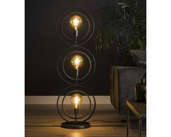 PS-Collection Turn around 3L Vloerlamp - 40x30x124cm - Charcoal - Metaal - vloerlampen woonkamer, vloerlamp zwart, vloerlamp industrieel, vloer lamp, vloerlampen landelijk, staande lampen woonkamer, staande lampen, staande lamp industrieel