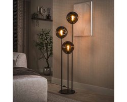 PS-Collection Vloerlamp Stellar Getrapt - Bruin - Glas/Metaal - vloerlampen woonkamer, vloerlamp zwart, vloerlamp industrieel, vloer lamp, vloerlampen landelijk, staande lampen woonkamer, staande lampen, staande lamp industrieel