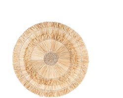 PS-Collection Wanddecoratie Wanita - Sisal - Naturel - Ø60 cm - wanddecoratie woonkamer, wanddecoratie industrieel, wanddecoratie zeegras, wanddecoratie metaal, wand decoratie, wanddecoratie slaapkamer, wanddecoratie hout