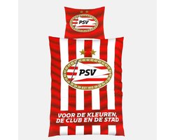 PSV Dekbed Rood wit Thuis 140x200 cm - PSV Slaapkamer - PSV Dekbedovertrek
