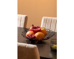 pt fruitschaal Leaf zwart