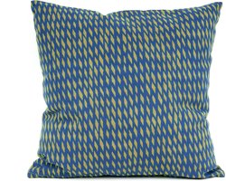 Pt Sierkussen Tuned Mesh square - Olive green and dark blue