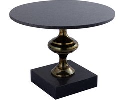 PTMD Alano Salontafel - 61x61x44 cm - Marmer - Zwart