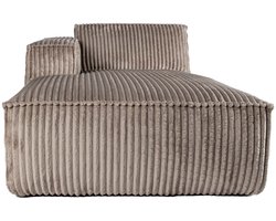 PTMD Animo Sofa Chaise Longue Arm Left Texarm Taupe