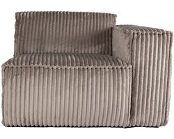 PTMD Animo Sofa With Armrest Right Texarm Taupe