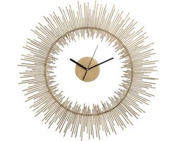 PTMD Anther Ronde Wandklok - 72 x 3,5 x 72 cm - Metaal - Goud