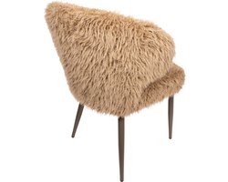 PTMD Ares Dining Chair Hair Brown