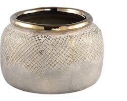 PTMD Astleigh Bloempot - 20 x 20 x 12 cm - Keramiek - Goud