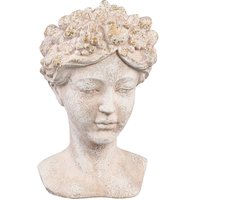 PTMD - Beeld Sherlene - Beige - 23x21.5x36cm
