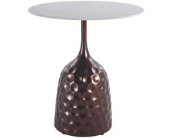 PTMD Bijzettafel Anna - 50x50x55 cm - Metaal - Brons