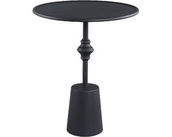 PTMD Bijzettafel Dinja - 53x41x54 cm - Ijzer - Zwart